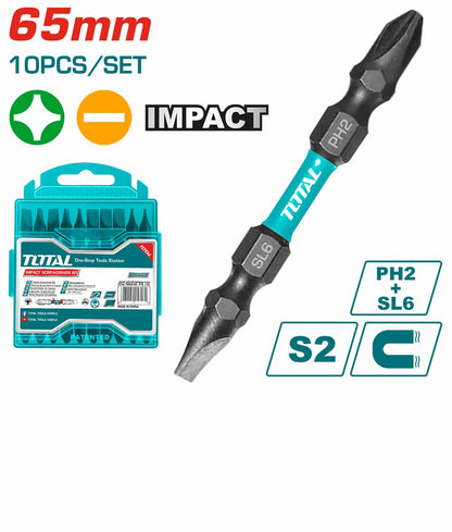طقم راسيات دريل مجوز اسود من Total