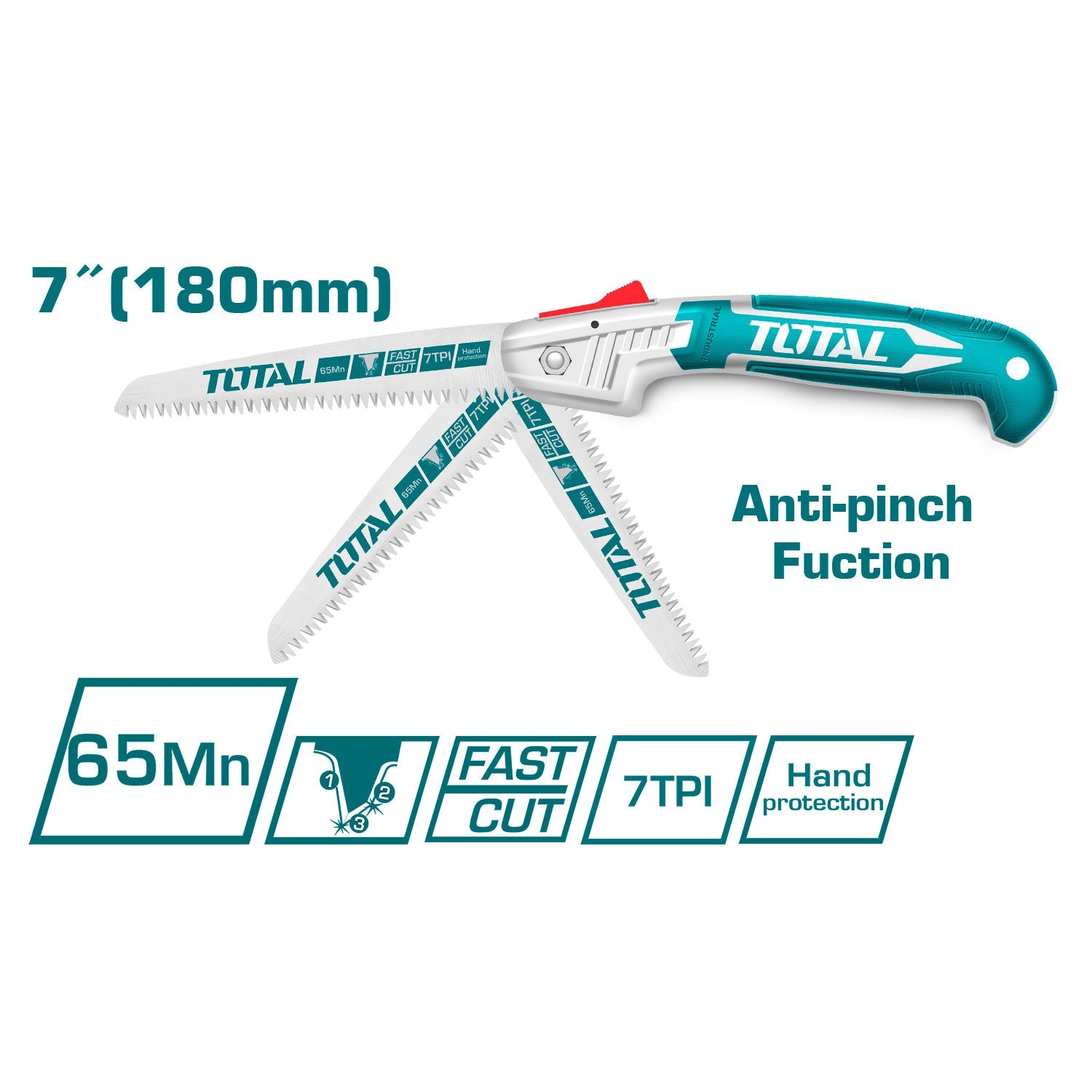 منشار طوي 7" من Total