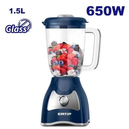 خلاط طعام كهربائي 500 واط 1.5 لتر 2 سرعة