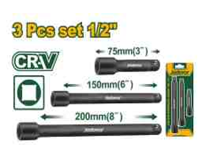 طقم وصلات بوكس اسود 1/2 " 3 قطع من جادايفر Jadver