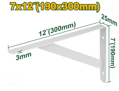 حمالة رف من الحديد ألابيض بعدة قياسات من جادايفر Jadever