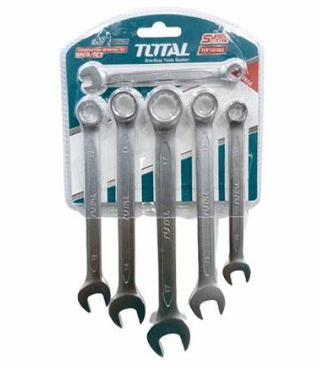 طقم مفاتيح شق رنج 8 قطع قياس 8-17 ملم من TOTAL