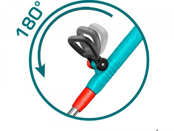 مقص عشب شحن 20 فولت مع بطارية 2 امبير وشاحن من Total