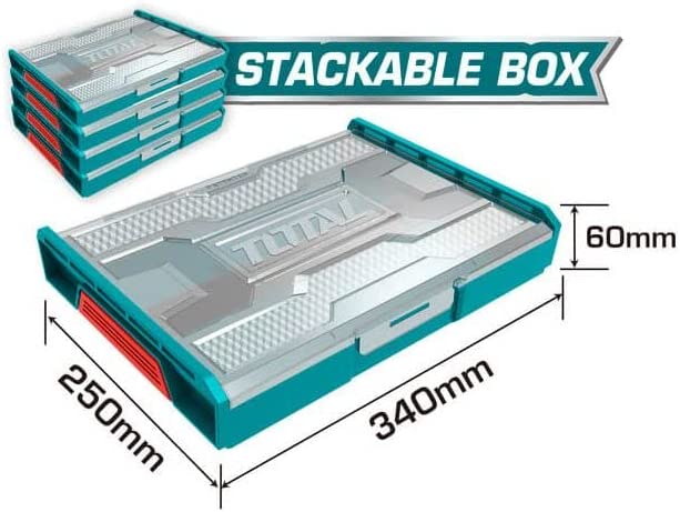صندوق عدة بلاستيك فارغ من Total