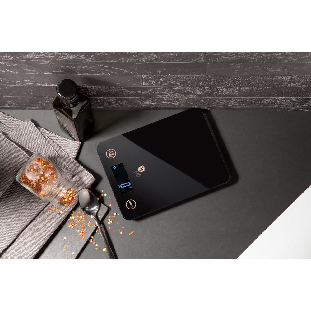 ميزان مطبخ إلكتروني سعة 5 كلغ من Berlinger Haus - أسود