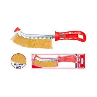 فرشايه سلك نحاسية بمقبض بولي من EMTOP و ( طقم 7 قطع)