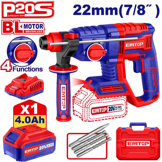 درل طرق  لاسلكي EMTOP ELRH202081 20V