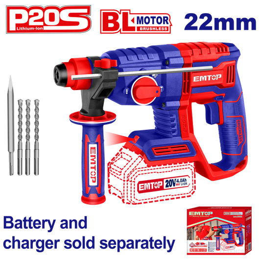 درل طرق  لاسلكي EMTOP ELRH20208 20V