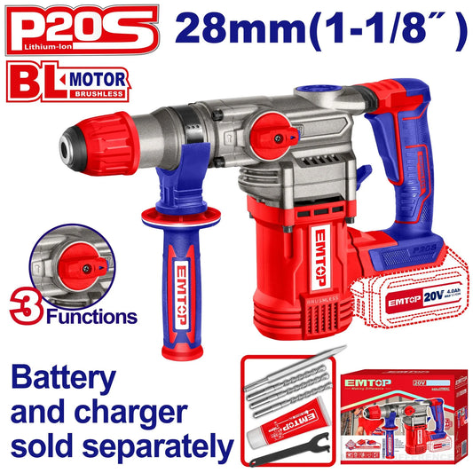 درل  طرق لاسلكي EMTOP ELRH20288 20V