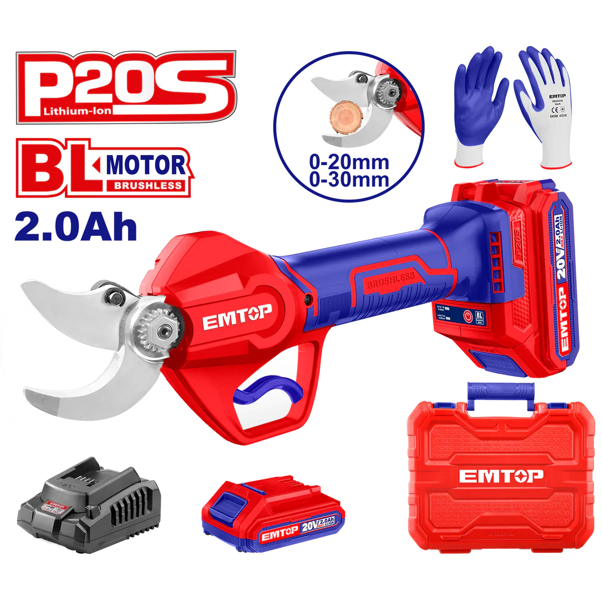 منشار ترددي لاسلكي 20 فولت - EMTOP ELSL203083