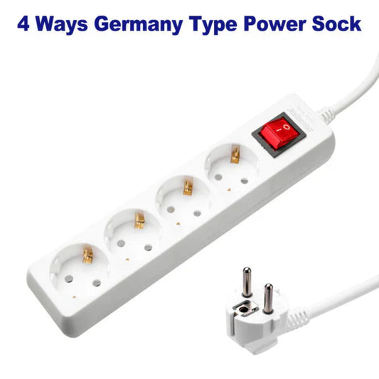 وصلة كهرباء 4 منافذ بطول 1.4 متر EMTOP EMEJ7304