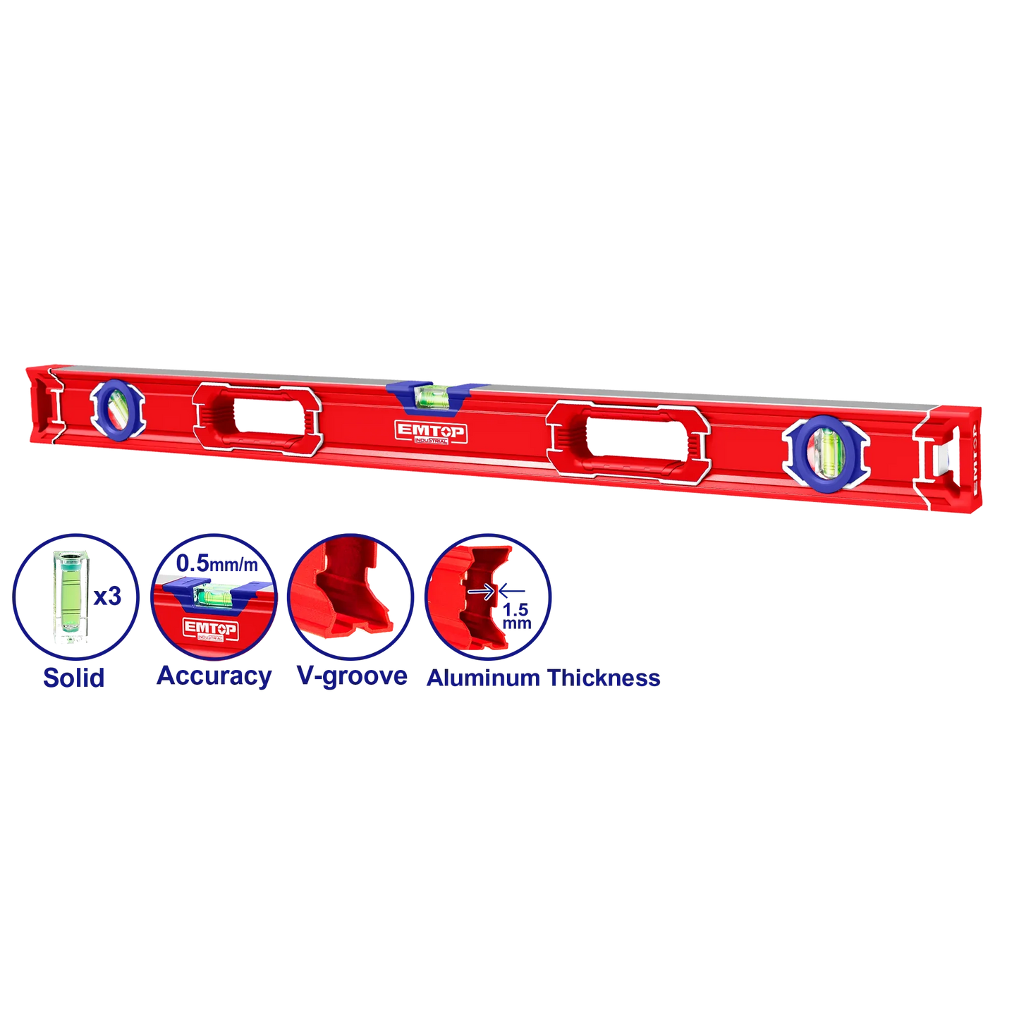 ميزان ماء – 100 سم  EMTOP ESLL210001