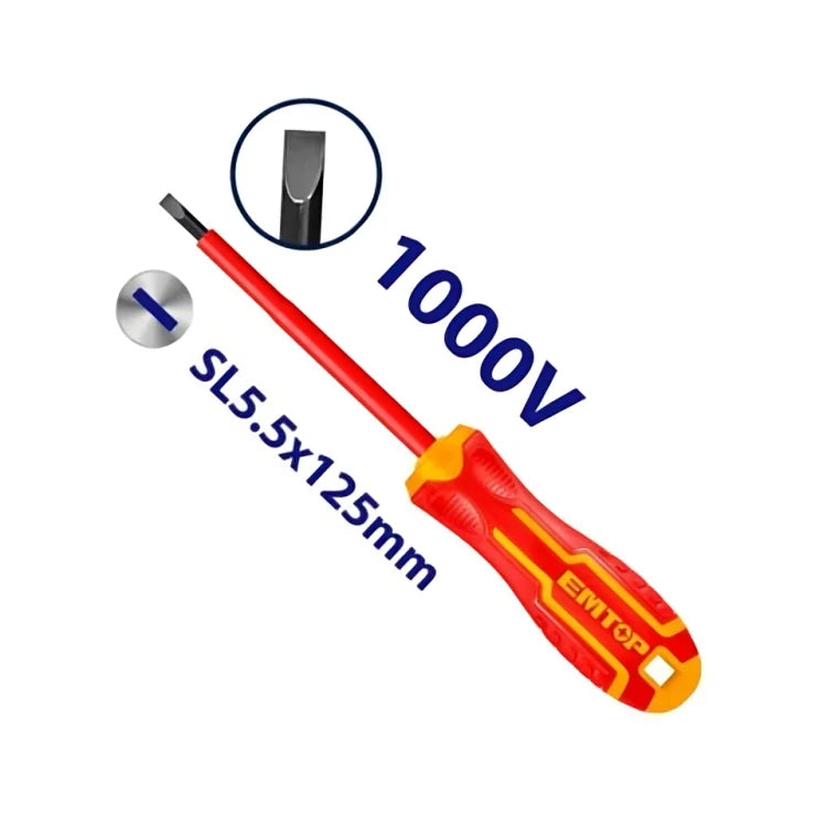 مفك عادي الكهربائي معزول EMTOP ESDRJ5125