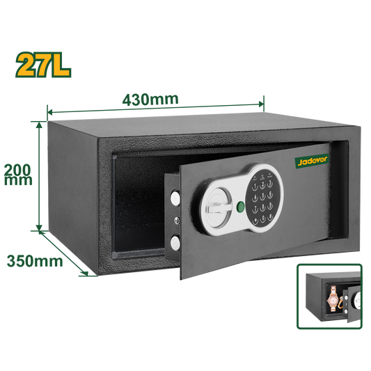 خزنة حائط إلكترونية آمنة مع مفتاح من جادايفر Jadever