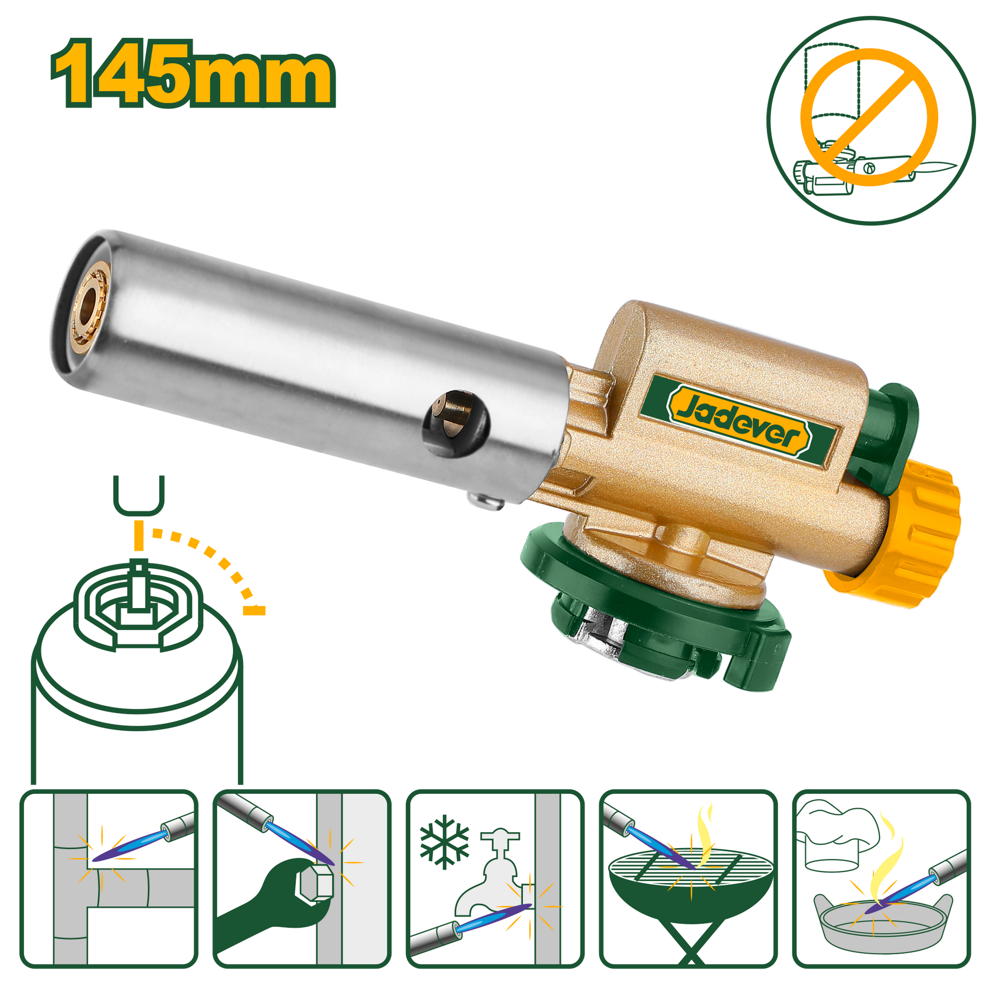 حراق غاز مع شعلة ثقيلة من النحاس من JADEVER