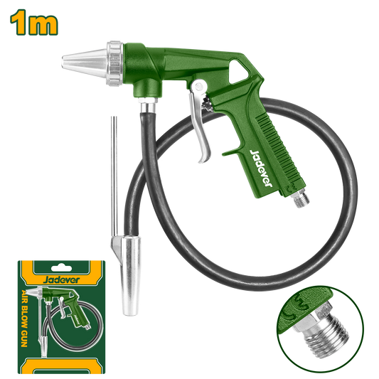 مجموعة مسدس الرمل JADEVER بفوهة 3 مم وخرطوم 1م لتنظيف دقيق