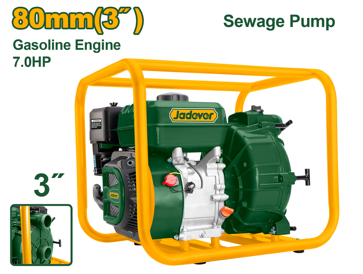 مضخة مجاري بنزين 3 " من جادايفر Jadver