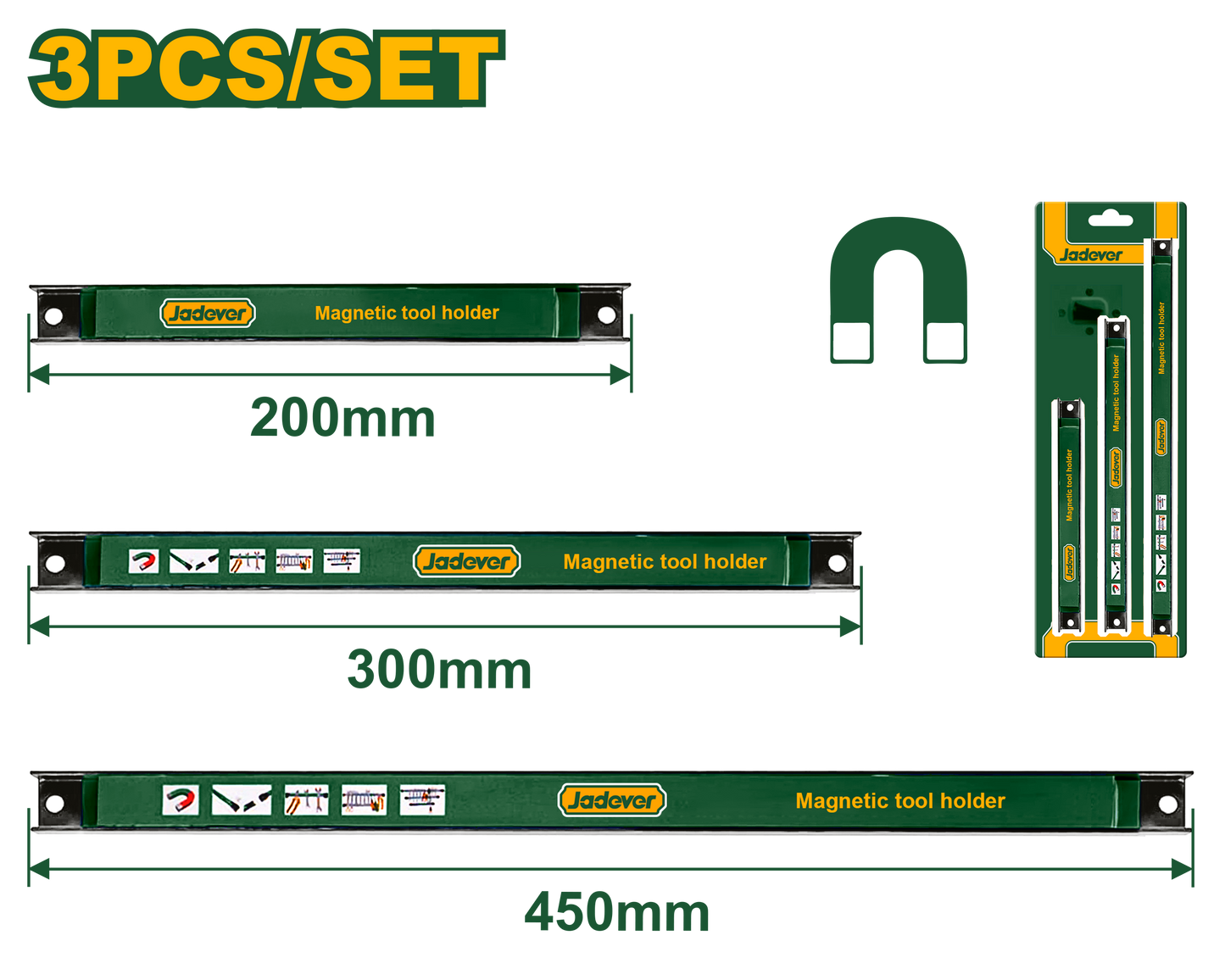 طقم حمالة مغناطيسية 3 قطع من جادايفر Jadever