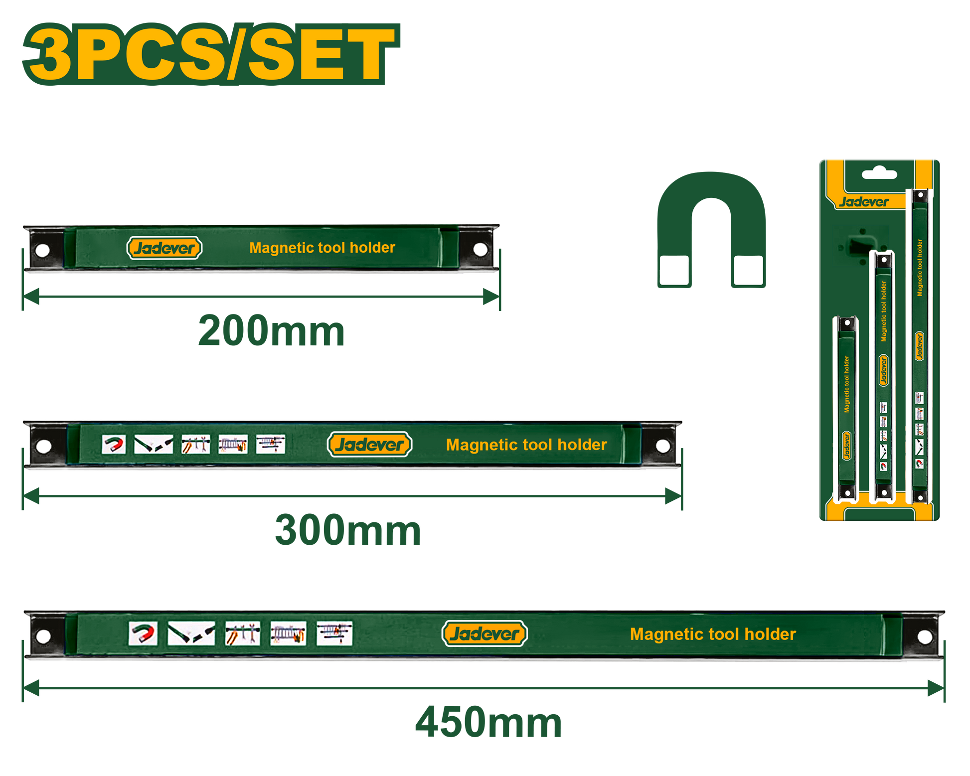 طقم حمالة مغناطيسية 3 قطع من جادايفر Jadever
