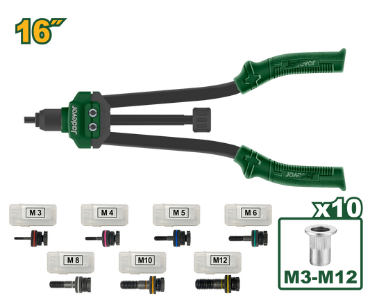 مكبس تبشيم 3-12 ملم 16 انش جادايفر - Jadever