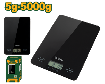ميزان مطبخ زجاج 5 كيلو من جادايفر Jadever