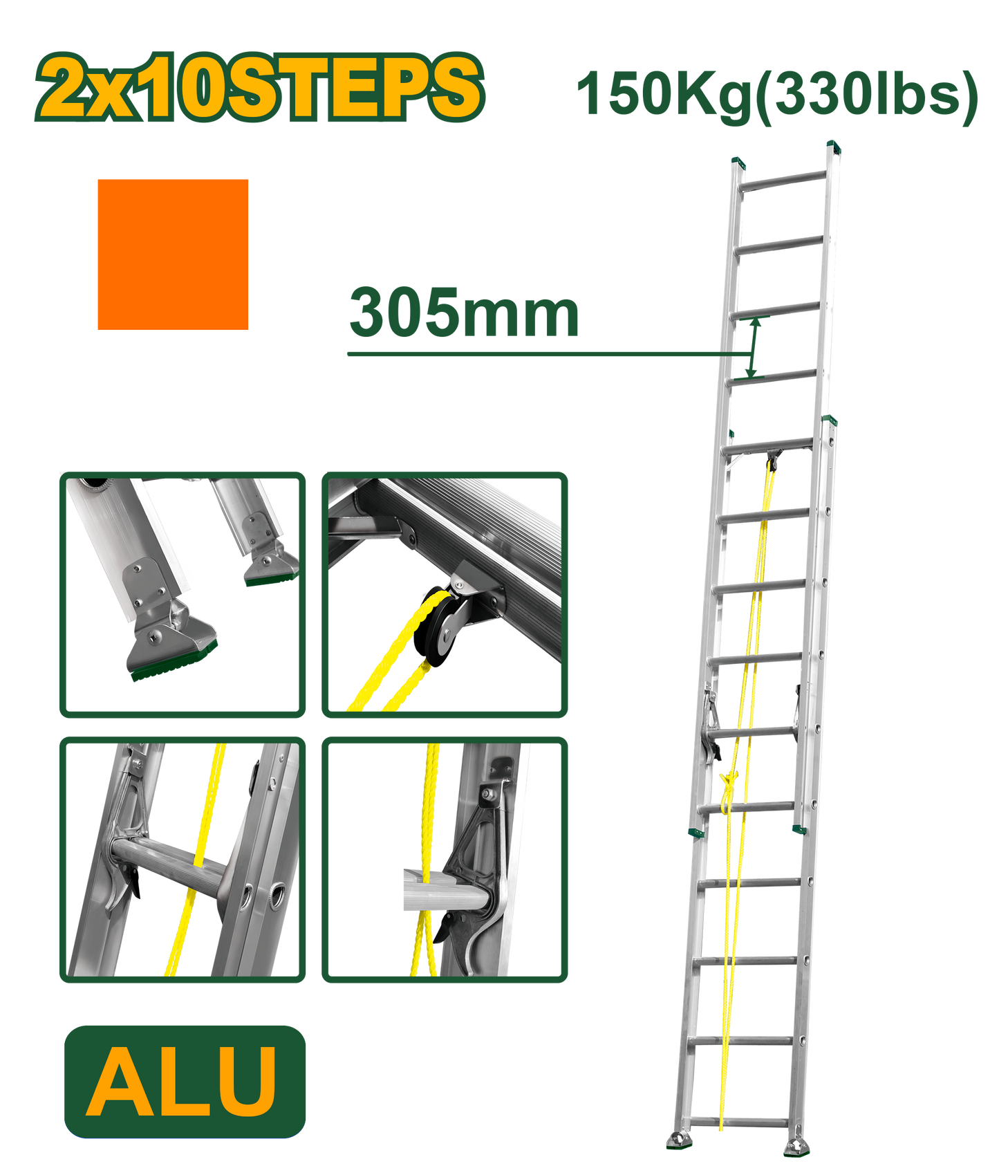سلم سحاب طبقتين 5 متر من جادايفر Jadver