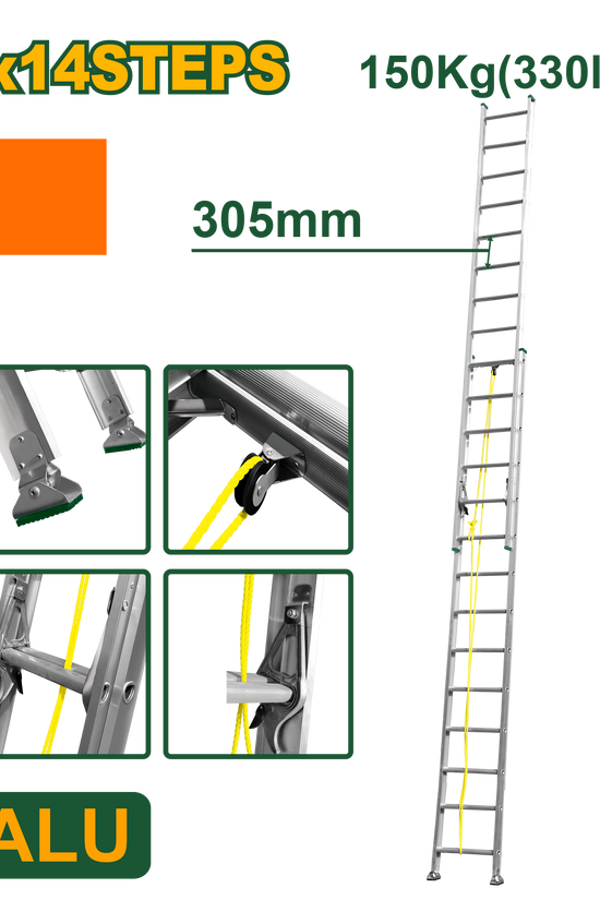 سلم سحاب طبقتين 7.5 متر من جادايفر Jadver