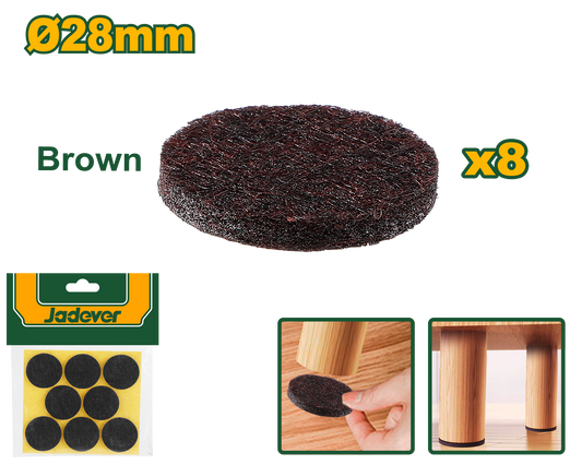 عازل ارجل الاثاث (8 قطع)قياس 28mm من جادايفر JADEVER