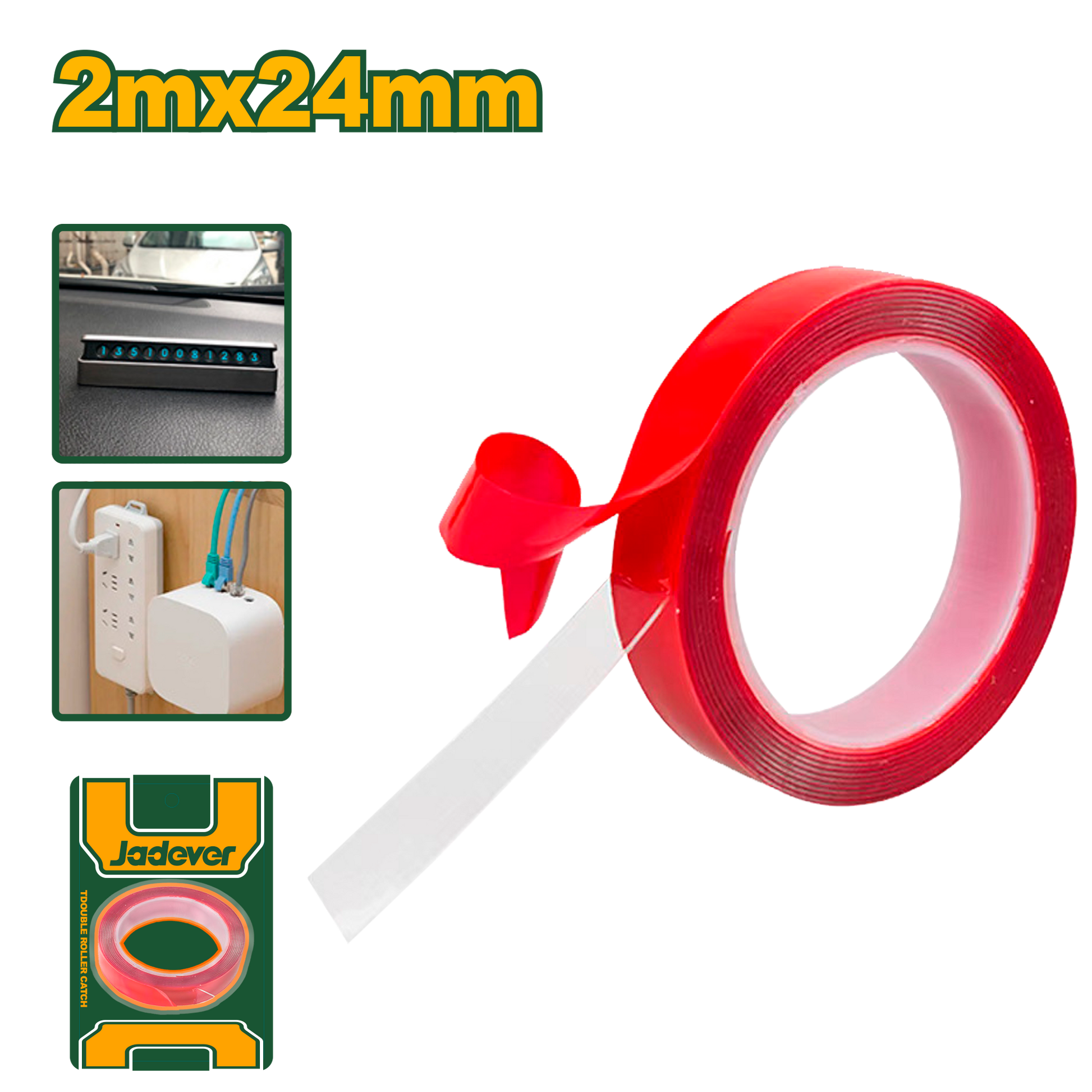 دبل فيس شفاف عدة قياسات من جادايفر Jadever