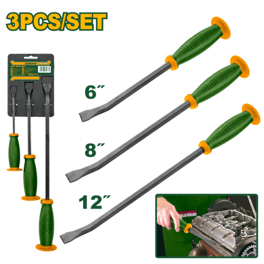 مجموعة قضبان الرفع JADEVER 3 قطع فولاذية مع تصميم متين وقبضة ممتازة