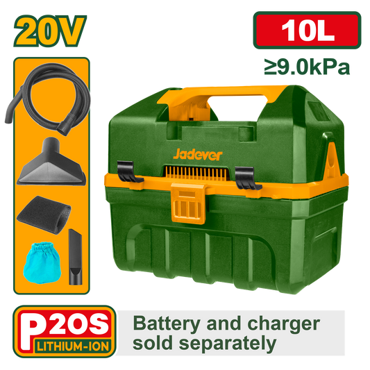 مكنسة شحن 20 فولت وخزان 10 لتر مع وظيفة نفخ بدون يطارية او شاحن من جادايفر