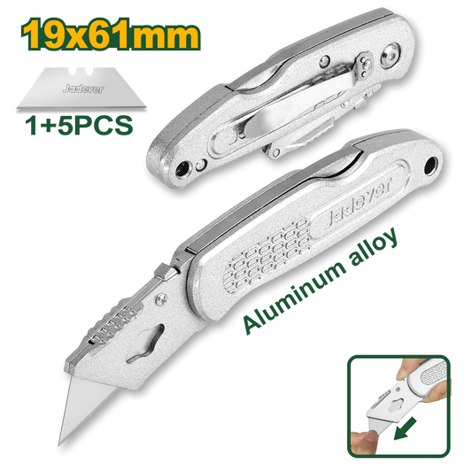 مشرط جيب من الألومنيوم، قابل للطي، من جادايفر