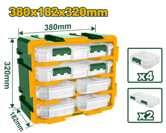 وحدة ادراج خانات عدة احجام من JADEVER