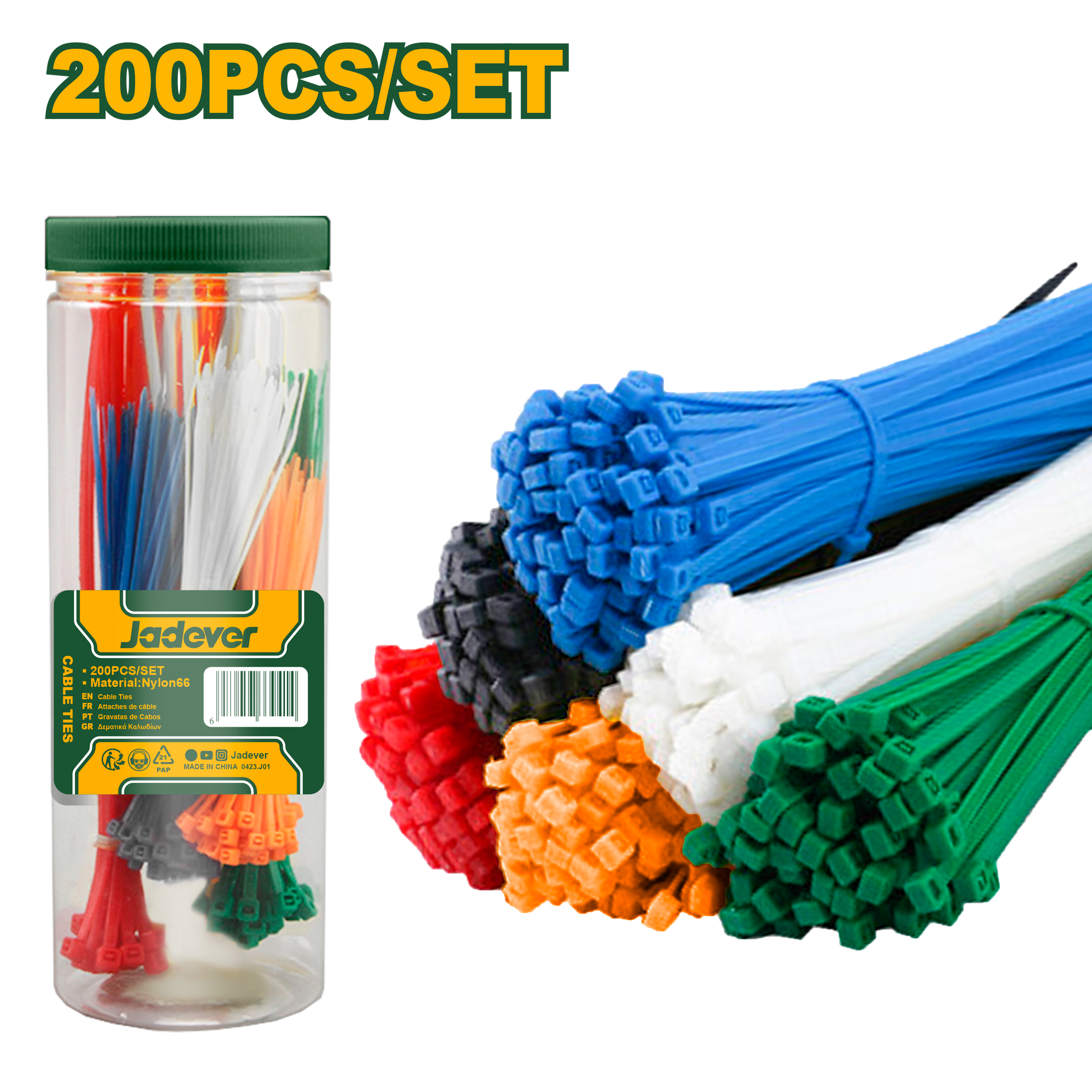 كيبل تاي ملون من جادايفر Jadever