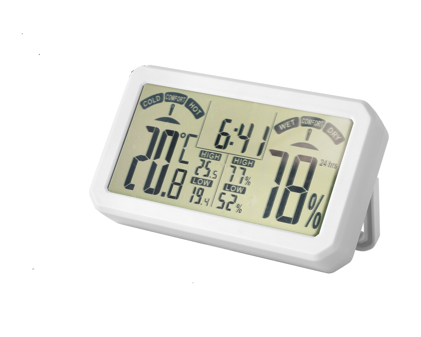 ساعة حرارة ورطوبة مع توقيت من JADEVER