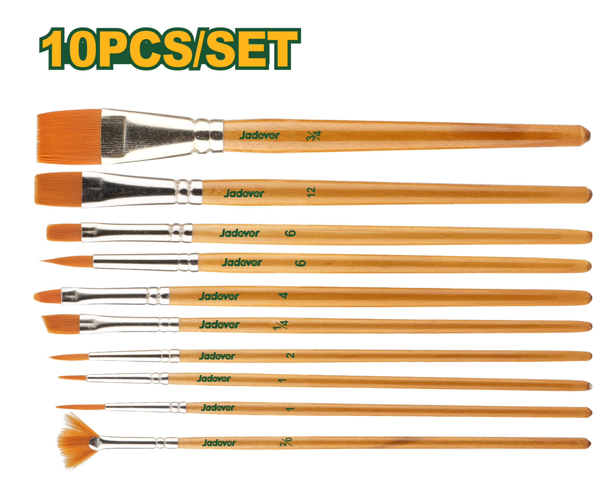 طقم فراشي رسم 10 قطع من جادايفر Jadever