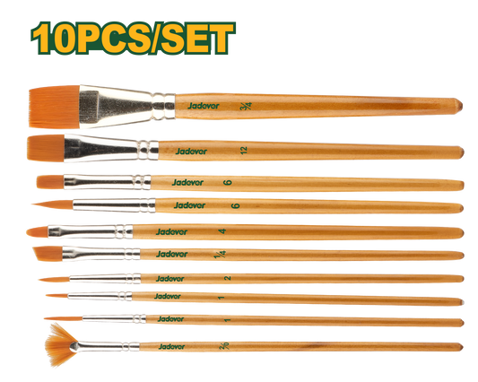 طقم فراشي رسم 10 قطع من جادايفر Jadever