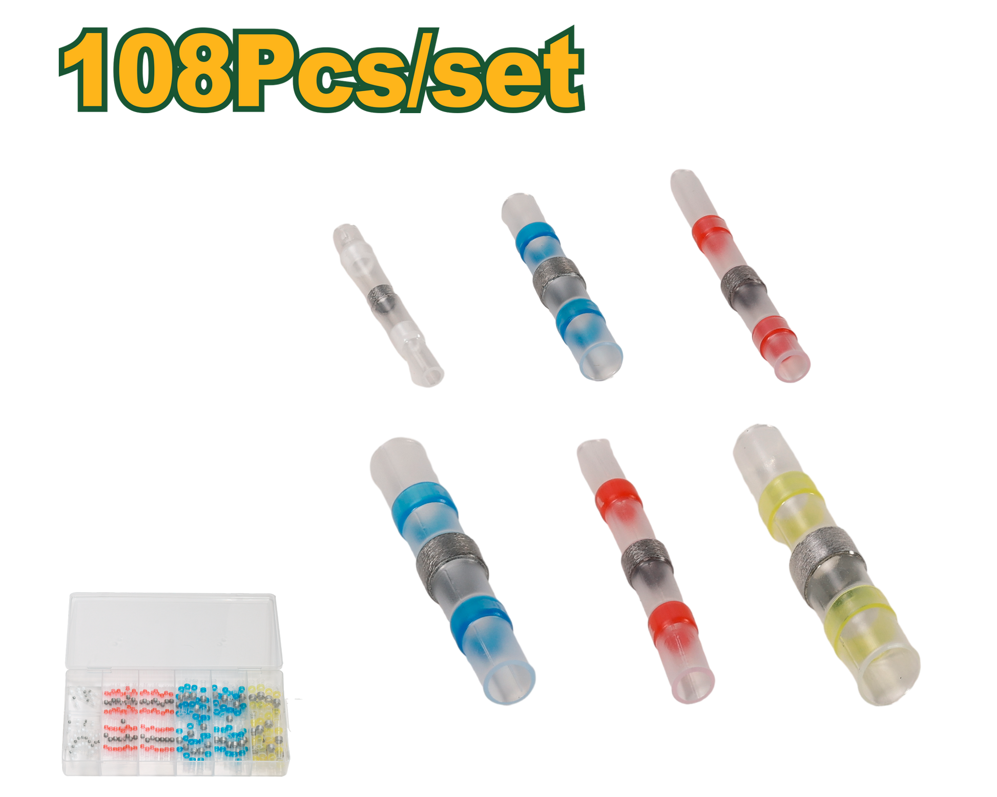 طقم وصلات اسلاك مطري مع قصدير داخلي وهيت شرنك من جادايفر Jadever