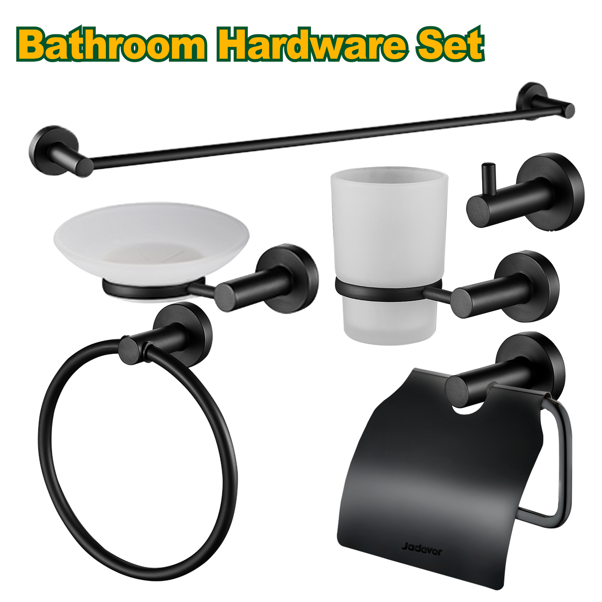 طقم اكسسوارات حمام 6 قطع من جادايفر- Jadever