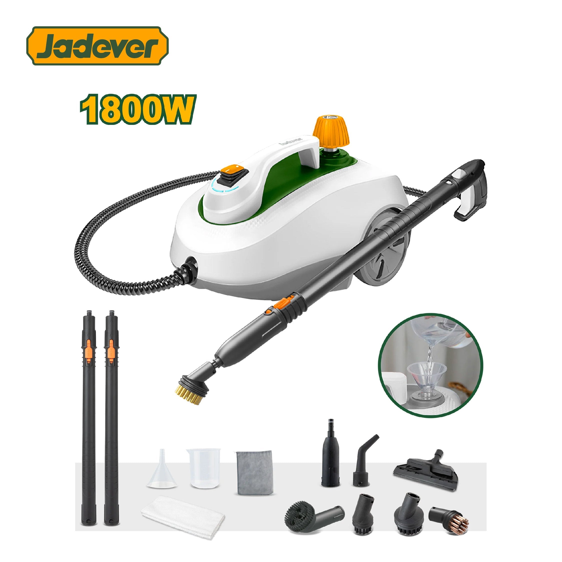ماكينة تنظيف بخار 5 بار 1800 واط من جادايفر Jadever