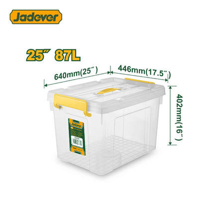 صندوق تخزين بلاستيك شفاف عدة احجام من جادايفر - خصم خاص