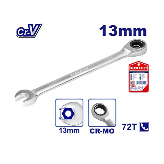 مفتاح شد مزدوج مع رأس حلقي للتدوير 13 مم EMTOP ECSPAR131
