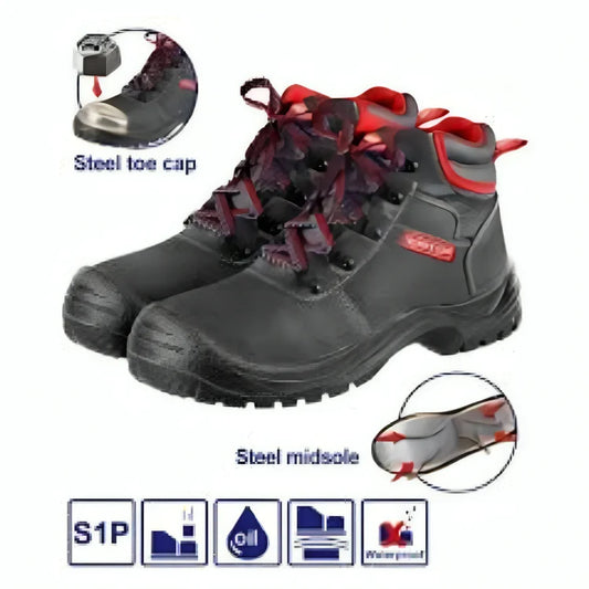 حذاء سيفتي جلد برقبة من  EMTOP