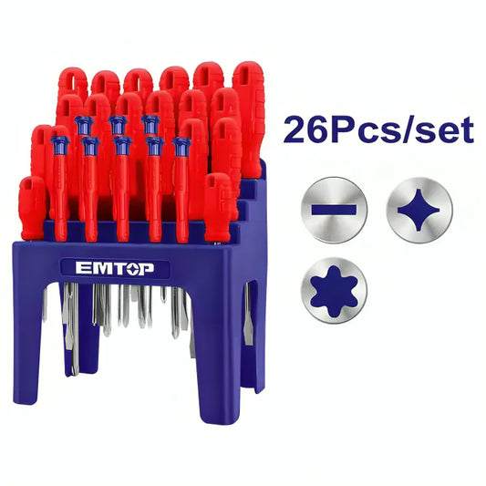 طقم مفكات مكونة من  26 قطعة  EMTOP ESST2601