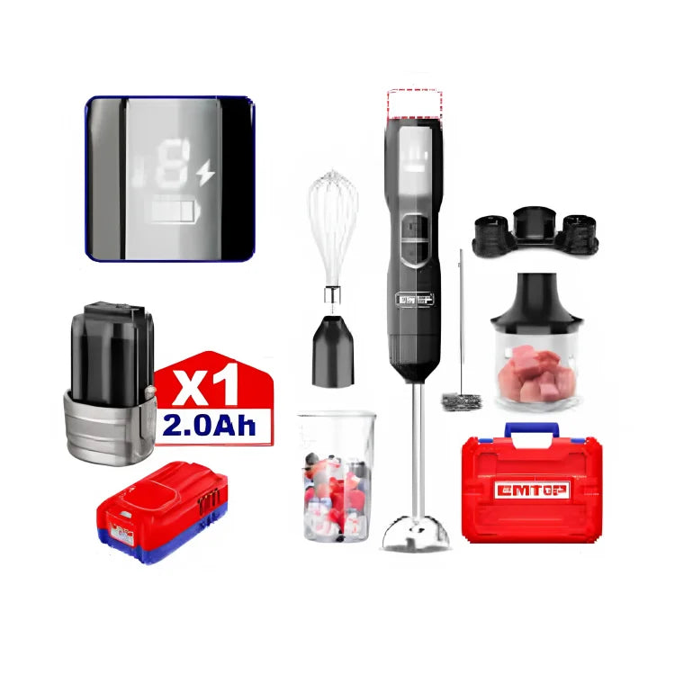 خلاط يدوي لاسلكي 5 في 1 من  EMTOP  EFN056K