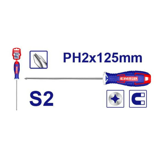 مفك مصلب ثقيل  EMTOP ESDRSL6602 Slotted