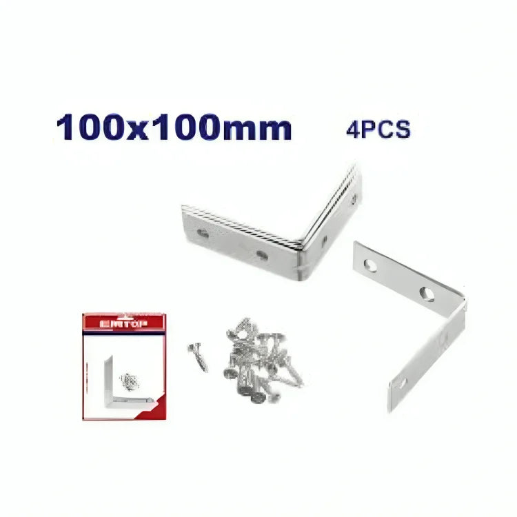 زوايا تثبيت 10×10 – طقم 4 قطع  EMTOP EMCY2K10