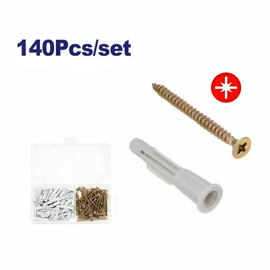 طقم براغي مع أسفين – 140 قطعة  EMTOP EMXT2B01