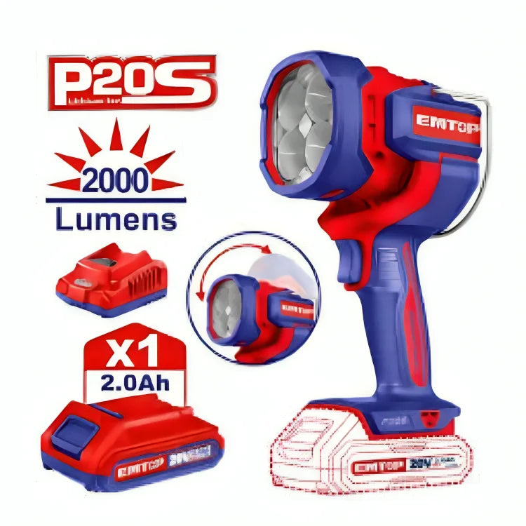 مصباح عمل لاسلكي بقدرة 20 فولت -  EMTOP ELWLI20881