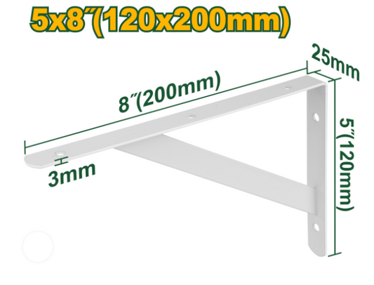 حمالة رف من الحديد ألابيض بعدة قياسات من جادايفر Jadever